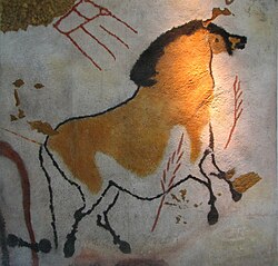 Lascaux cave painting of a horse